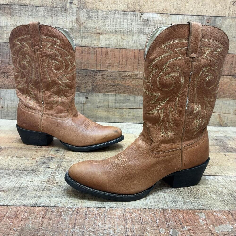 Durango DB5484 Boots Mens Size 10.5 D 44 Brown Leather Western Mid Calf Cowboy